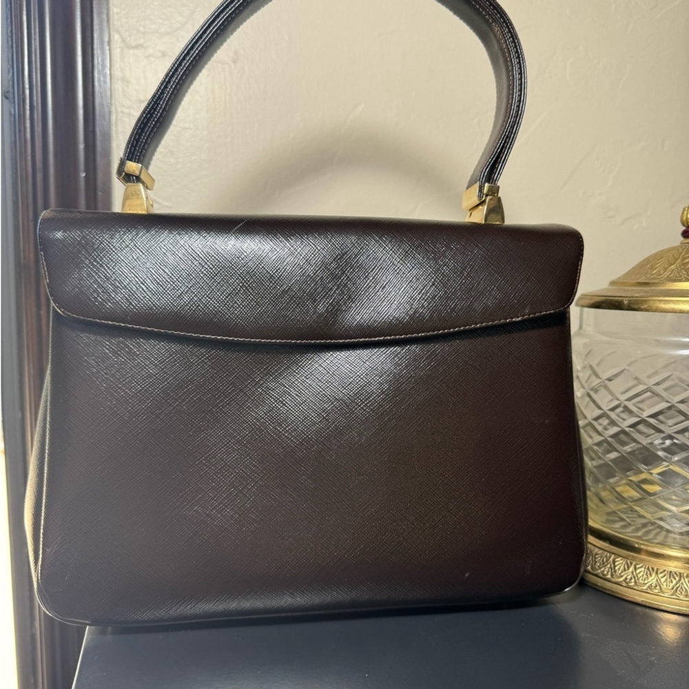 Vintage 60s handbag Koret with technicolor pocket lining - Picture 2 of 16